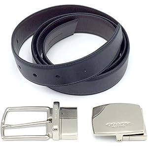 極美品　コーチ　ベルト　シグネチャー　レザー　黒　シルバー　ブラック Amazon | (コーチ) COACH アウトレット シグネチャー